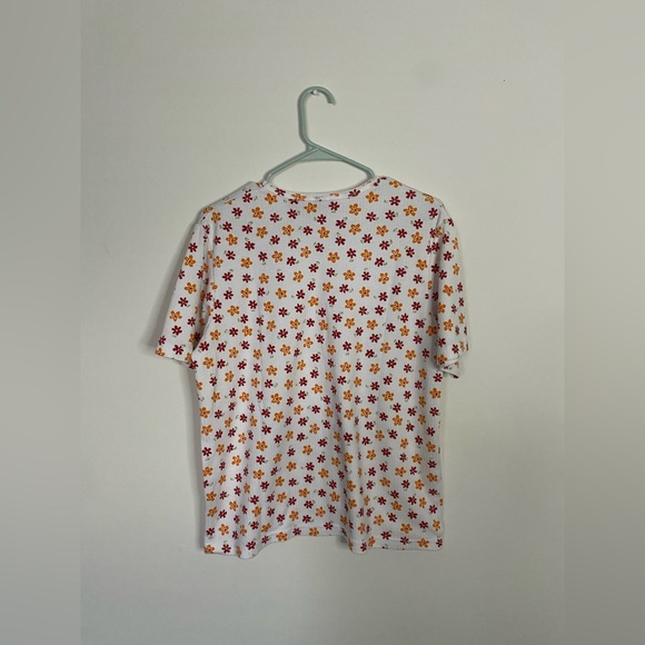 CABINCREEK - Beautiful white floral T-Shirt - Sz L/G - Picture 3 of 3